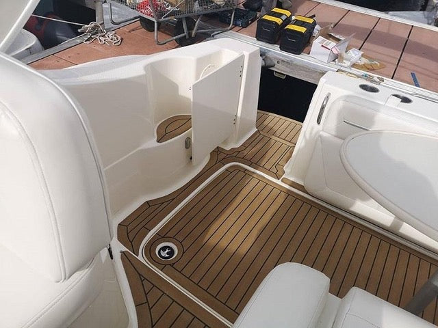Bayliner 285. pvc synthetic teak deck- Free sample and quote request