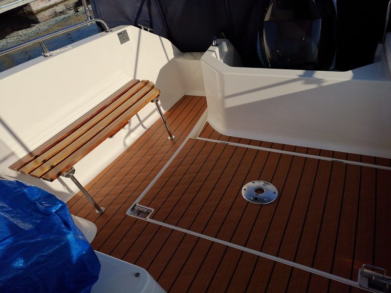 Aqualine 595 pvc synthetic teak deck - Free sample and quote request