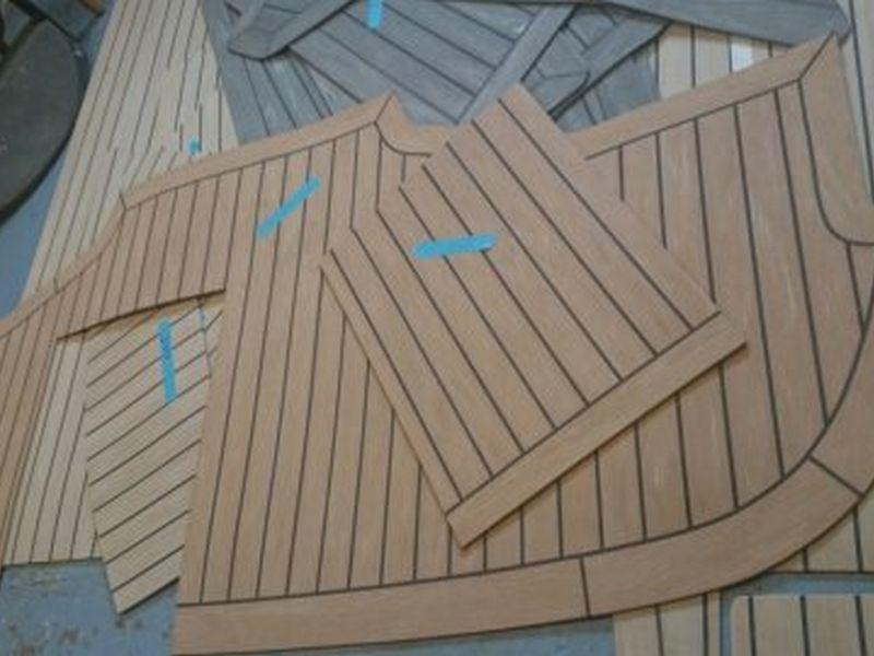 Beneteau 47. Beneteau sailboat pvc synthetic teak deck- Free sample and quote request
