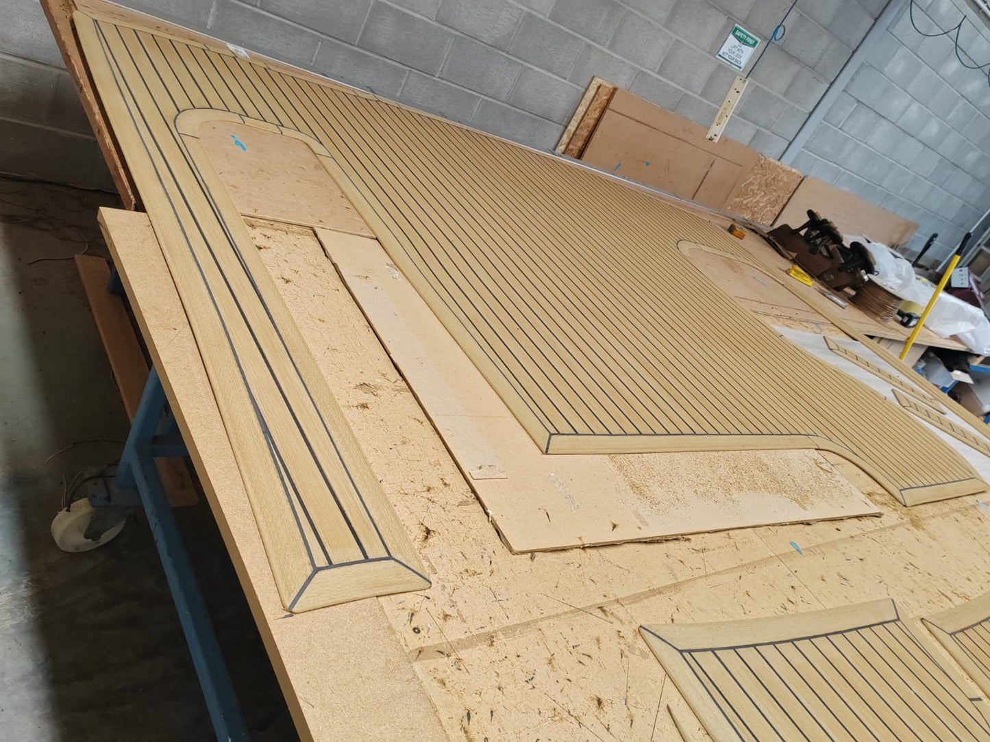Haines 360 pvc synthetic teak deck- Free sample and quote request