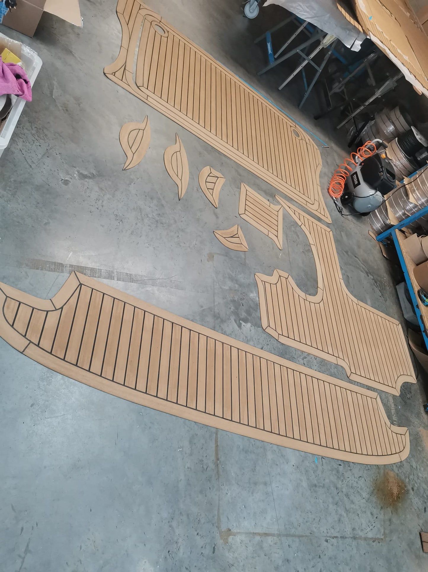 Bayliner vr6 bowrider. pvc synthetic teak deck- Free sample and quote request