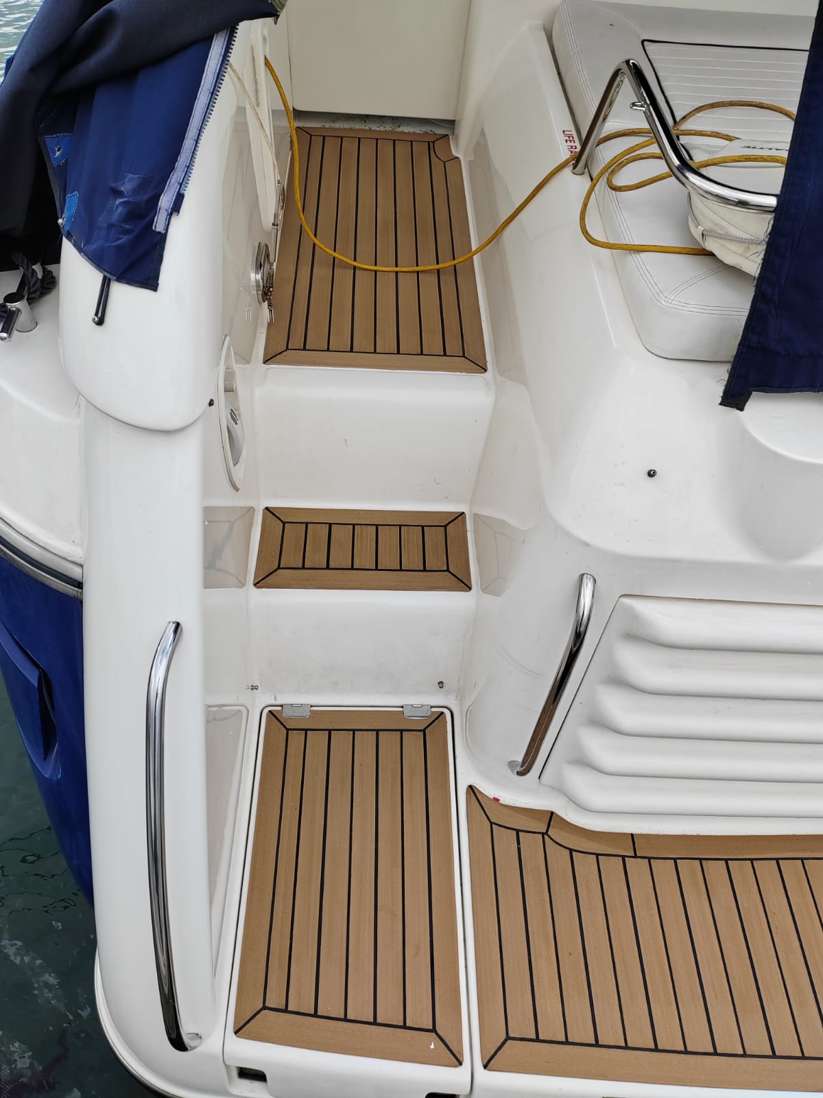 Sunseeker Mustique 42 pvc synthetic teak deck- Free sample and quote request