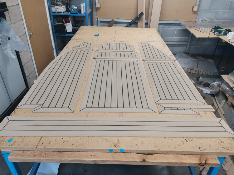Teektrue approved decking for Sadler yachts