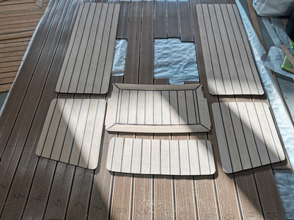 Elan 333 sailboat pvc synthetic teak deck- Free sample and quote request