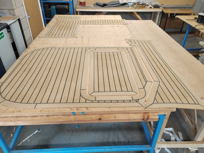 Doral 8.8 Venezia pvc synthetic teak deck- Free sample and quote request