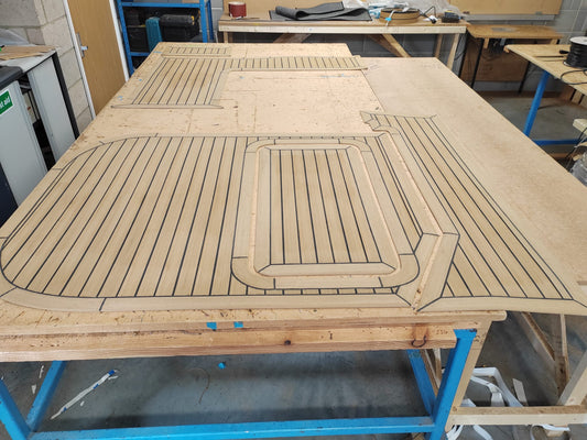 Doral 8.8 Venezia pvc synthetic teak deck- Free sample and quote request