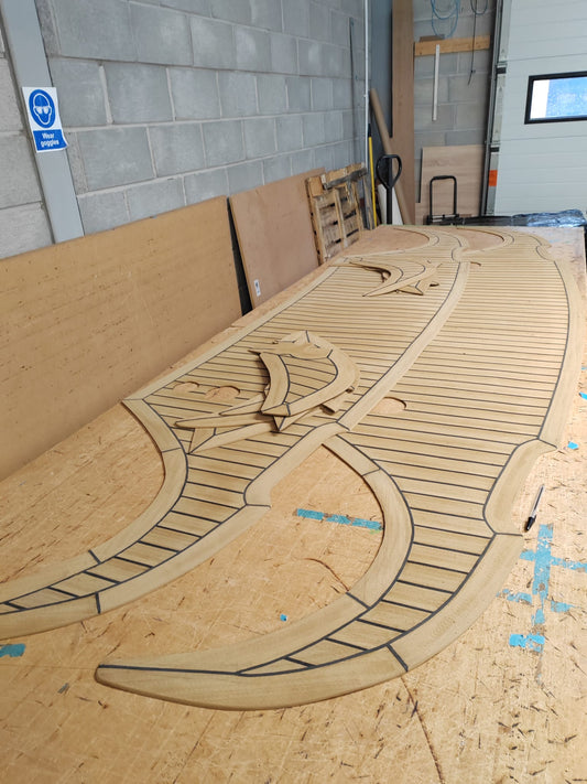 Broom 31. pvc synthetic teak deck- Free sample and quote request