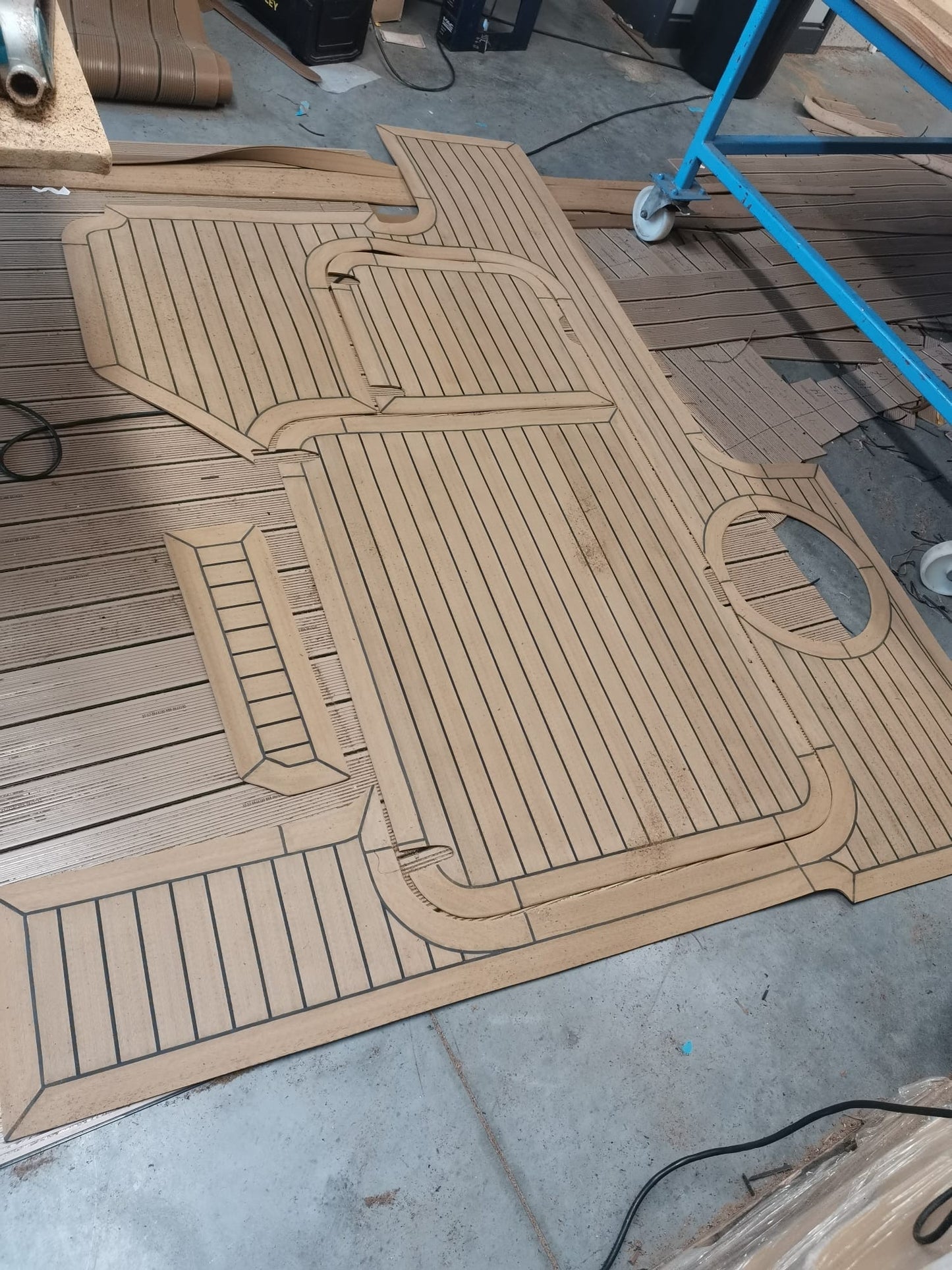 Broom 29. pvc synthetic teak deck- Free sample and quote request