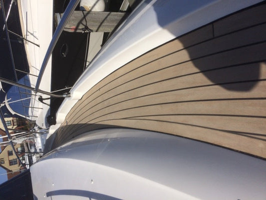 Jeanneau 500  Sailboat pvc synthetic teak deck- Free sample and quote request