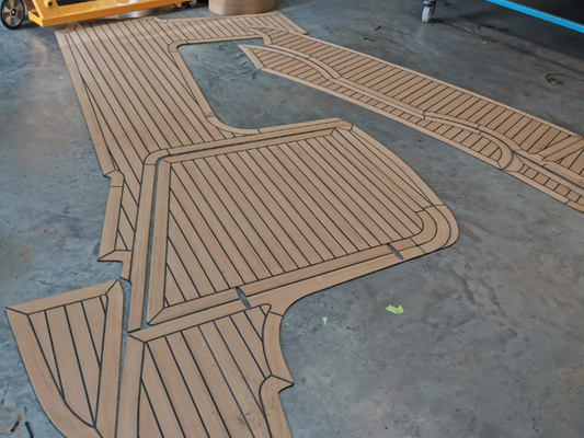 Sealine SC47 pvc synthetic teak deck- Free sample and quote request