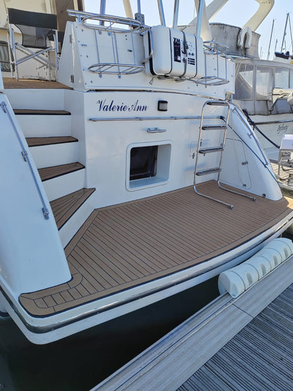 Trader 595 pvc synthetic teak deck- Free sample and quote request