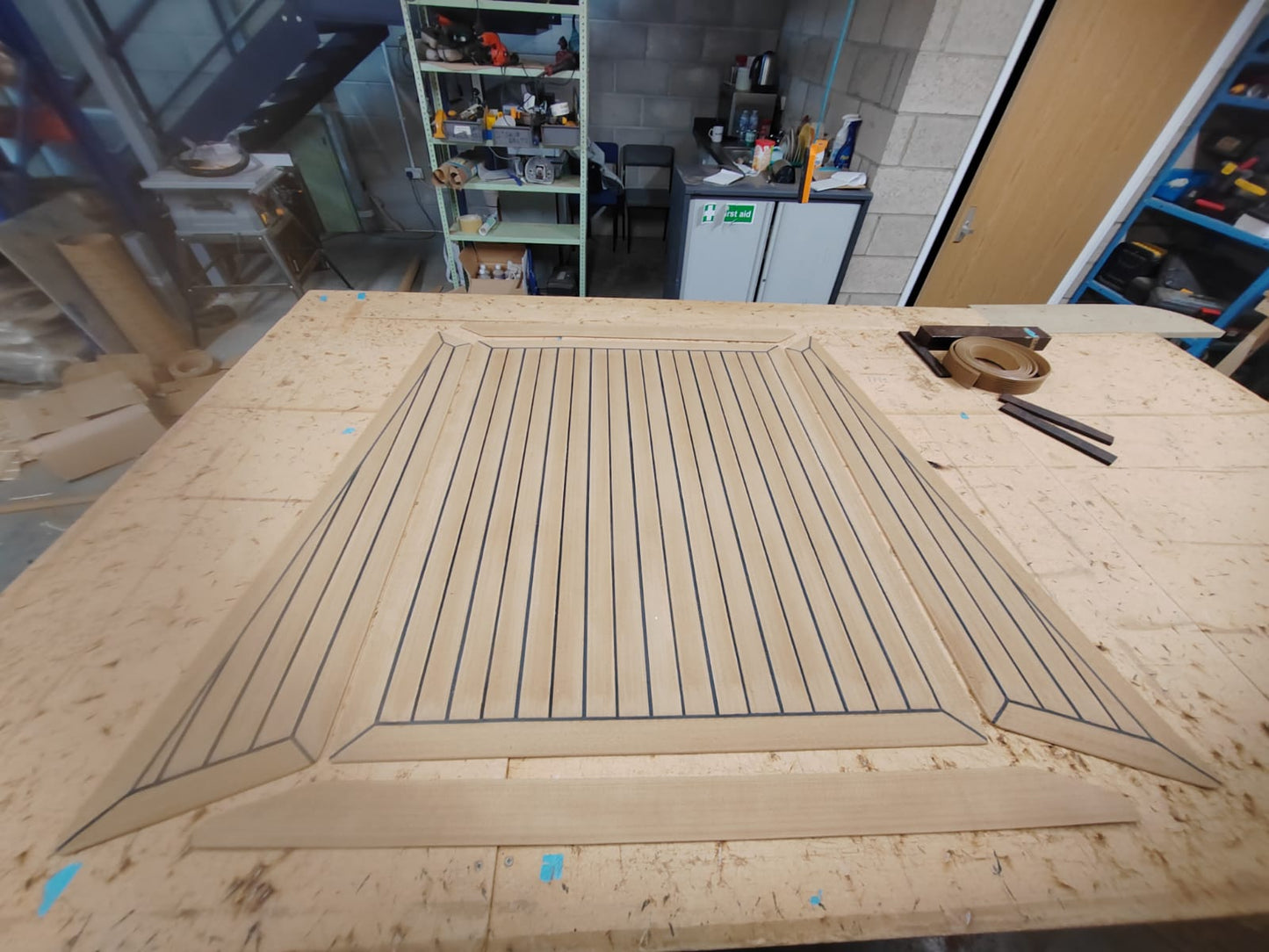 Kent 28 pvc synthetic teak deck- Free sample and quote request