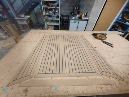 Kent 28 pvc synthetic teak deck- Free sample and quote request