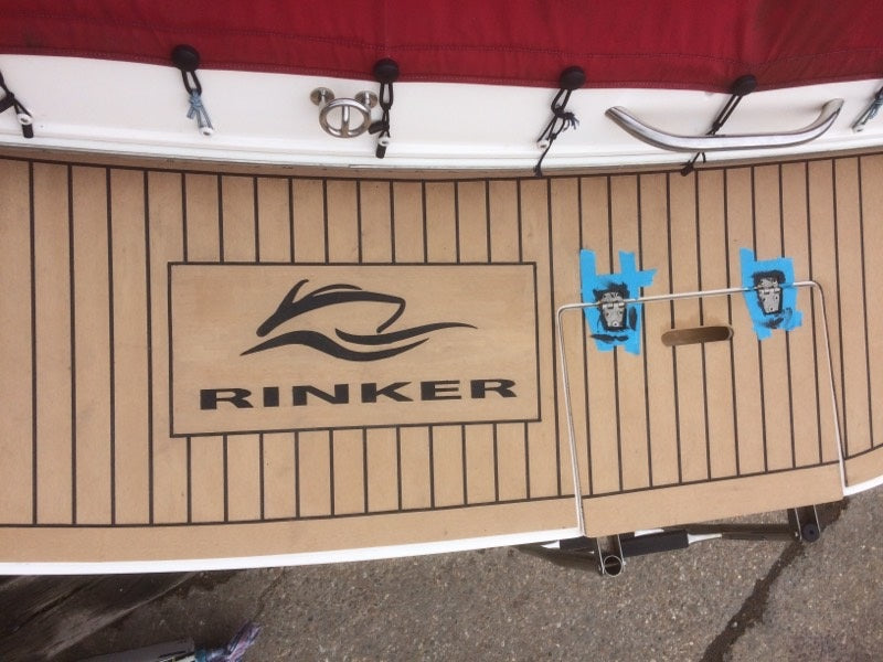 Rinker 270 pvc synthetic teak deck- Free sample and quote request