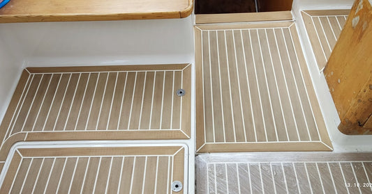 Adria 1100 pvc synthetic teak deck- Free sample and quote request
