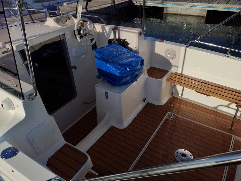 Aqualine 595 pvc synthetic teak deck - Free sample and quote request
