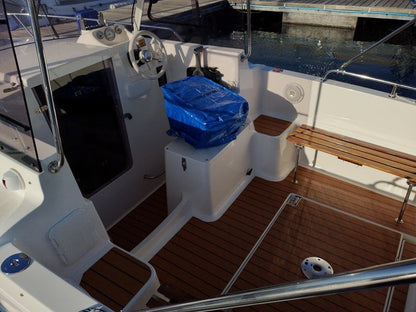 Aqualine 595 pvc synthetic teak deck - Free sample and quote request
