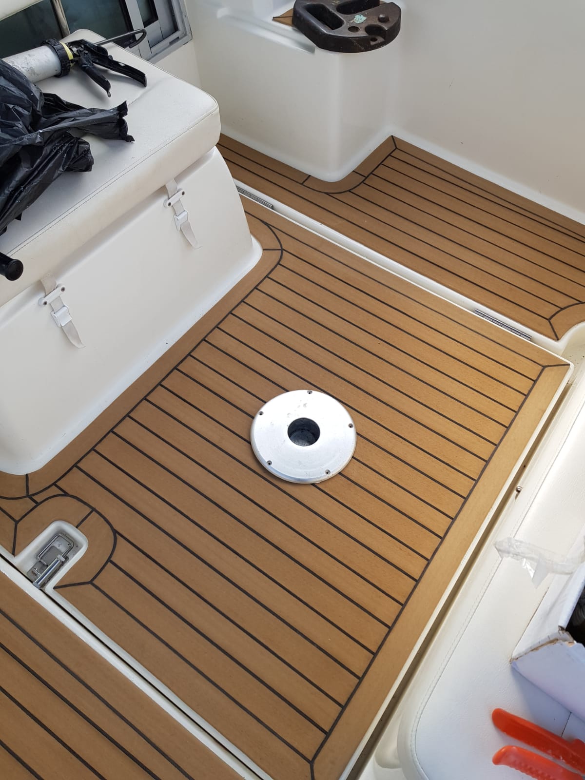 Beneteau Antares 710. pvc synthetic teak deck- Free sample and quote request