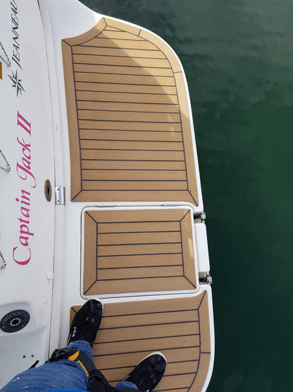 Beneteau Antares 710. pvc synthetic teak deck- Free sample and quote request