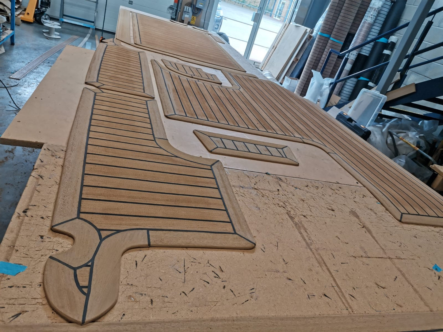 Bayliner 265. pvc synthetic teak deck- Free sample and quote request