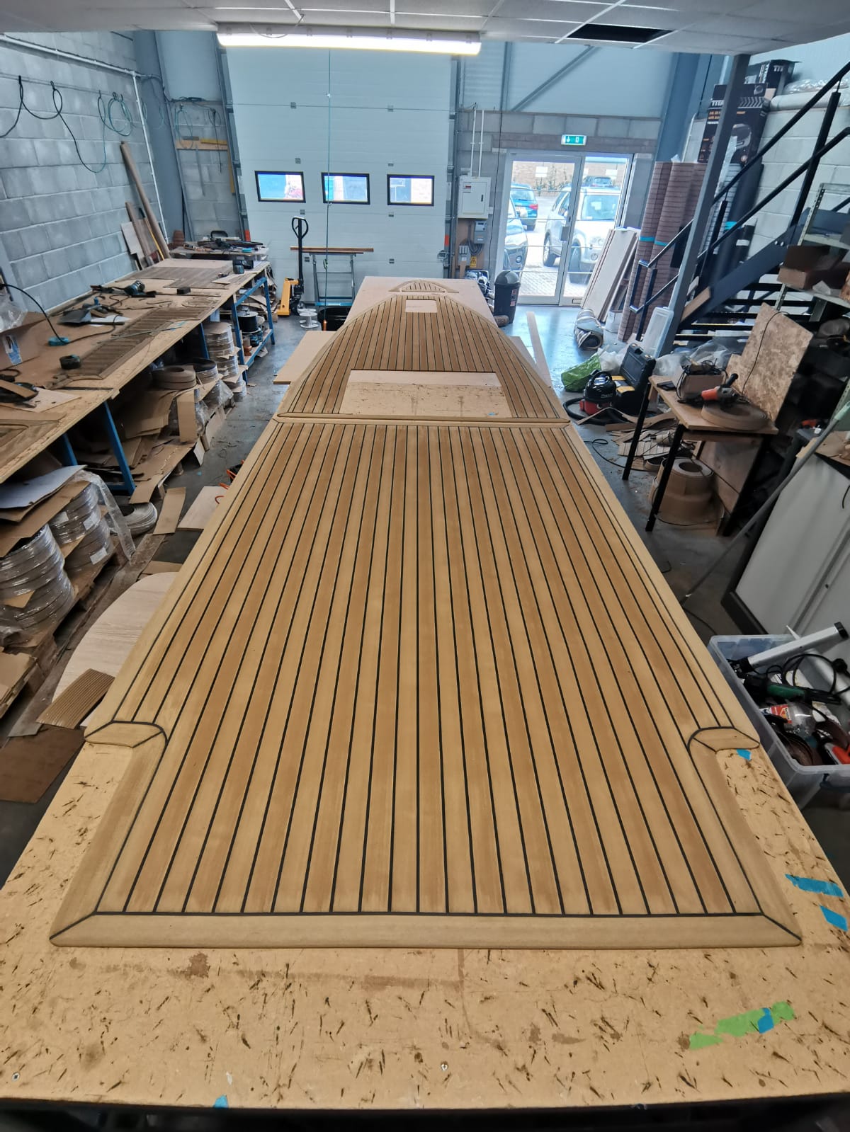 Ballistic 430 pvc synthetic teak deck - Free sample and quote request