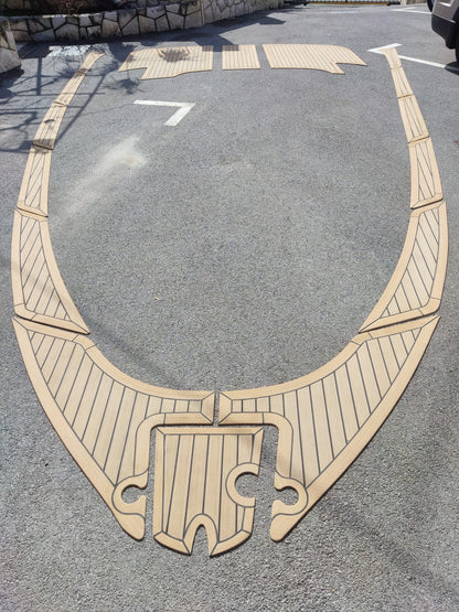Bavaria 400 HT Sport. powerboat pvc synthetic teak deck- Free sample and quote request