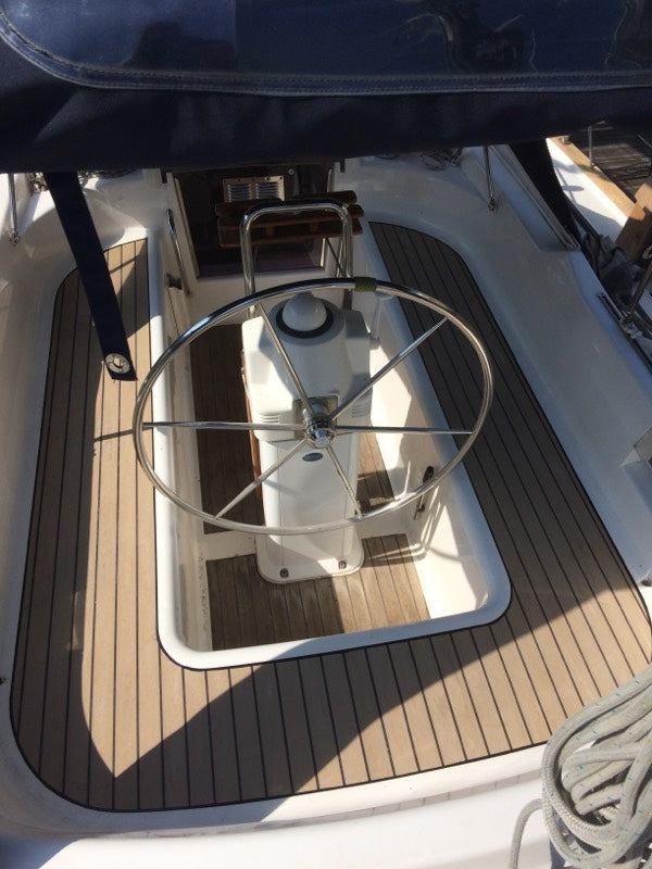 Moody 36 sailboat pvc synthetic teak deck- Free sample and quote request
