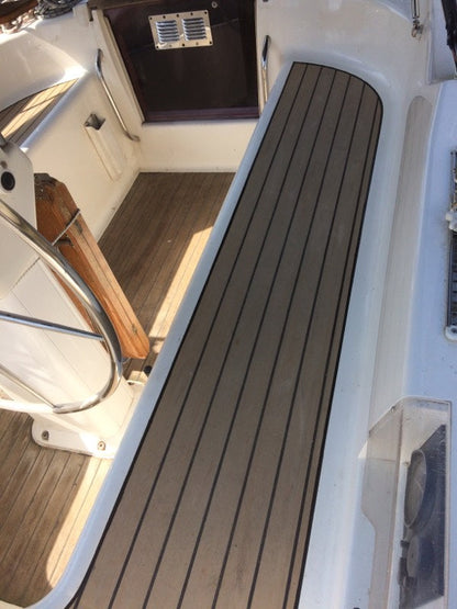 Moody 36 sailboat pvc synthetic teak deck- Free sample and quote request