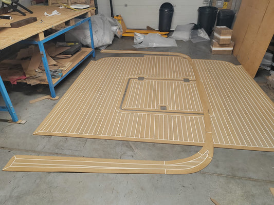 Princess 45 pvc synthetic teak deck- Free sample and quote request