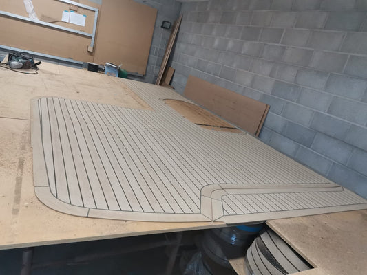 Princess 50 .pvc synthetic teak deck- Free sample and quote request