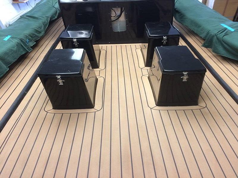 Ribtec Rib  pvc synthetic teak deck- Free sample and quote request