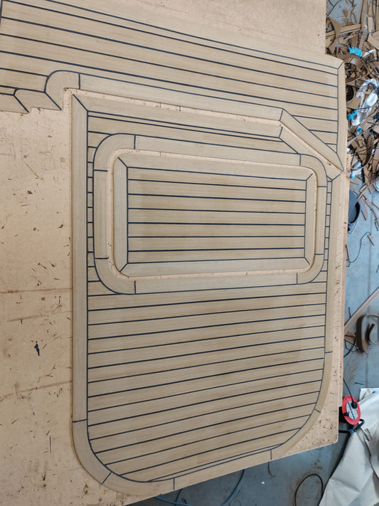Doral 250 Apache pvc synthetic teak deck- Free sample and quote request