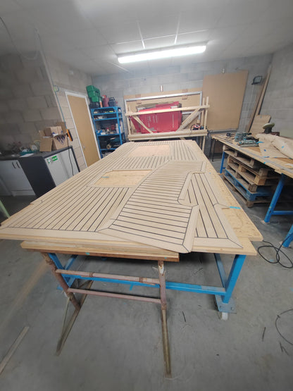 Shearwater R70 pvc synthetic teak deck- Free sample and quote request