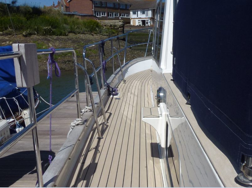 Corvette boats pvc synthetic teak deck- fitted by certified installers - Free sample and quote request