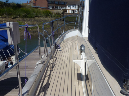 Corvette boats pvc synthetic teak deck- fitted by certified installers - Free sample and quote request