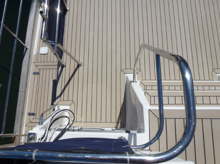 Corvette boats pvc synthetic teak deck- fitted by certified installers - Free sample and quote request