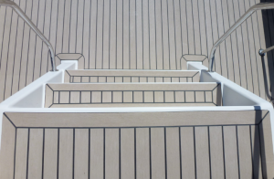 Corvette boats pvc synthetic teak deck- fitted by certified installers - Free sample and quote request