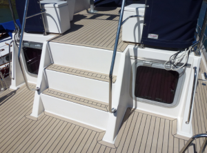 Corvette boats pvc synthetic teak deck- fitted by certified installers - Free sample and quote request