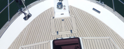Corvette boats pvc synthetic teak deck- fitted by certified installers - Free sample and quote request