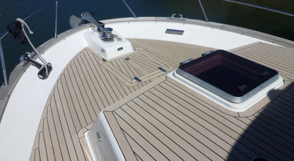 Corvette boats pvc synthetic teak deck- fitted by certified installers - Free sample and quote request