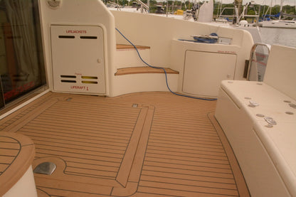 Azimut 42 pvc synthetic teak deck- Free sample and quote request