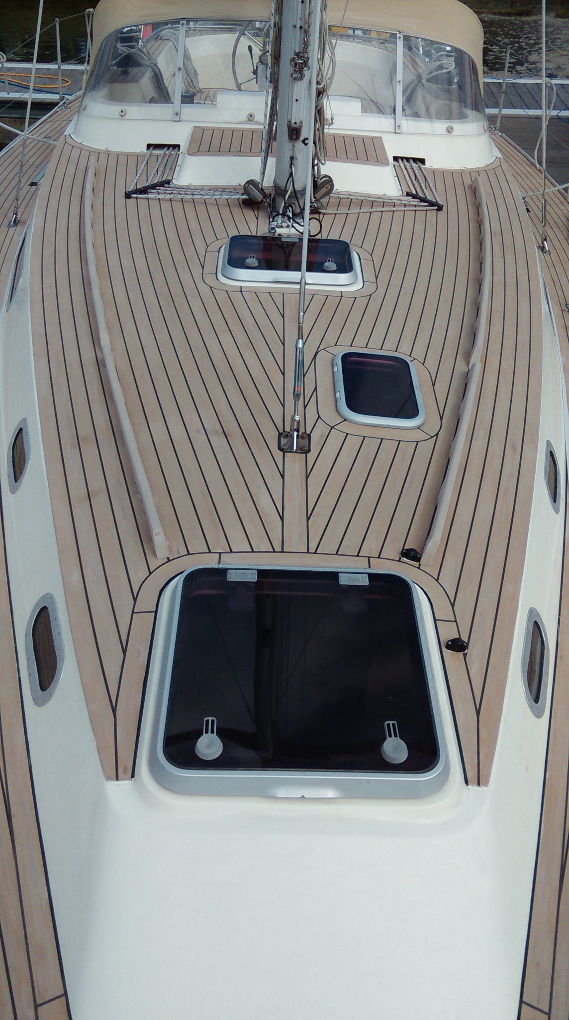 Westerly Corsair pvc synthetic teak deck- Free sample and quote request