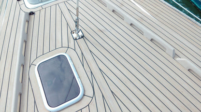 Westerly Corsair pvc synthetic teak deck- Free sample and quote request