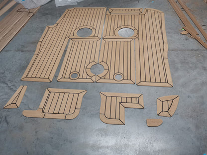 Quicksilver wa 555 Commander pvc synthetic teak deck- Free sample and quote request