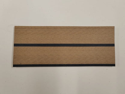 Teektrue approved PVC synthetic teak decking for certified deck panel assemblies