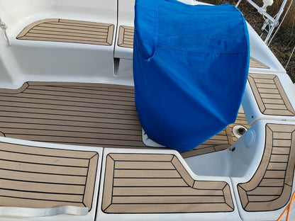 Bavaria 34.  Bavaria Sailboat pvc synthetic teak deck- Free sample and quote request