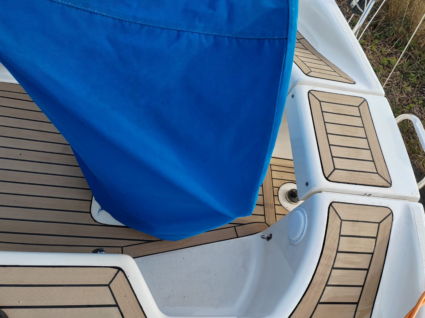 Bavaria 34.  Bavaria Sailboat pvc synthetic teak deck- Free sample and quote request