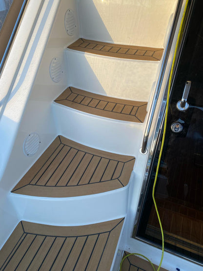 Sealine F43 pvc synthetic teak deck- Free sample and quote request
