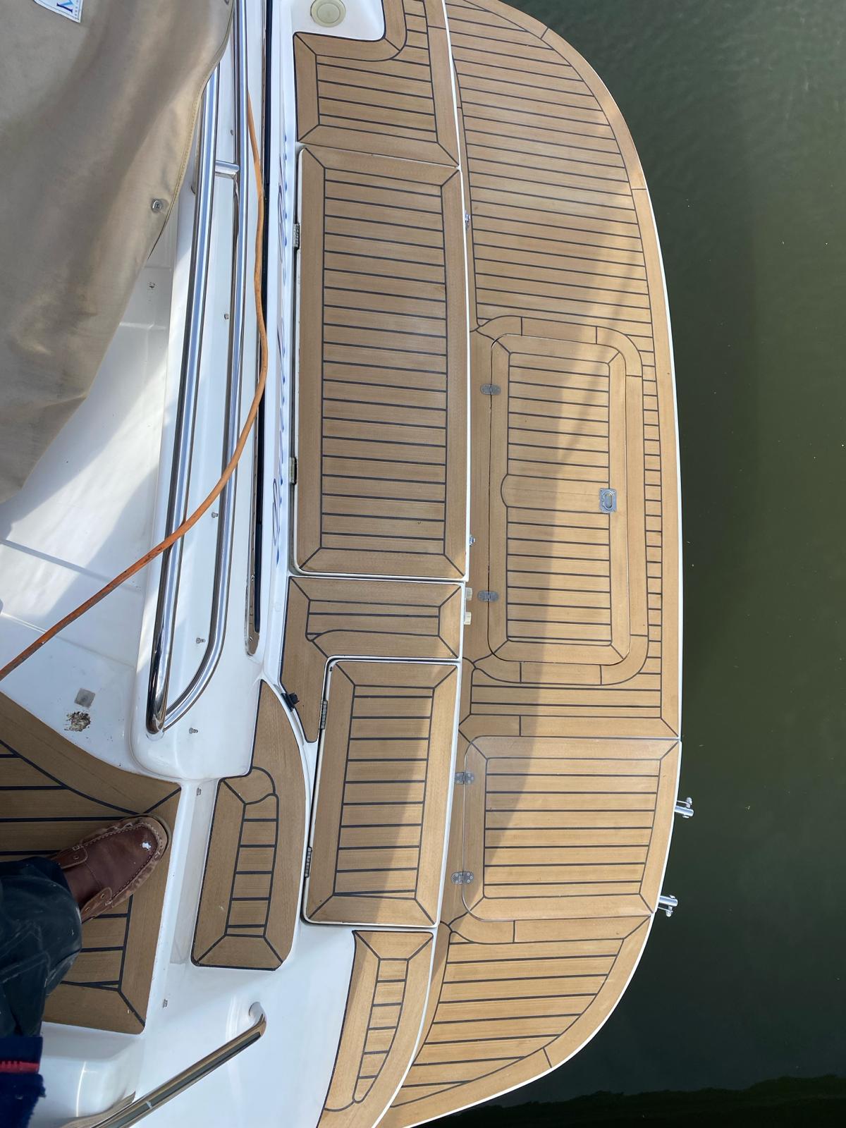 Sealine F43 pvc synthetic teak deck- Free sample and quote request