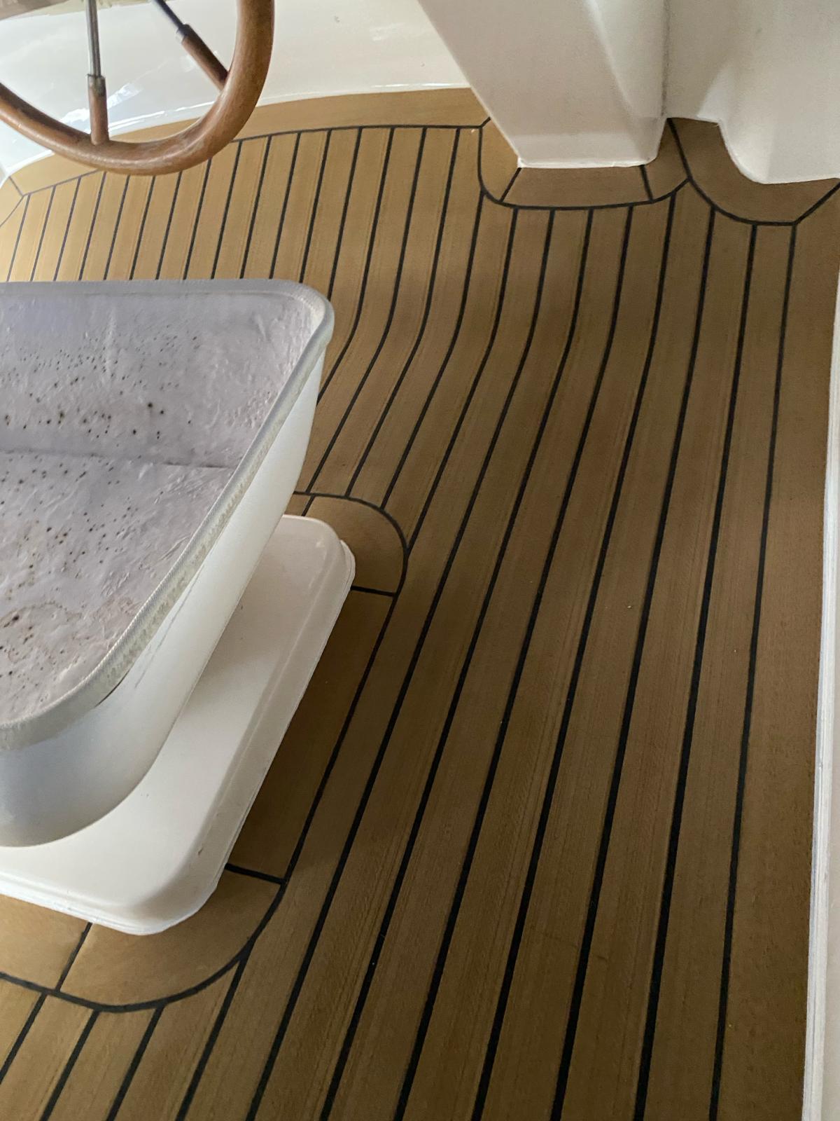 Sealine F43 pvc synthetic teak deck- Free sample and quote request